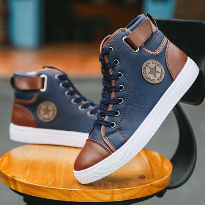 China Fashion Trend Fashion Canvas Sneakers For Men's Classic Lace Up Spring Autumn Vulcanized Flat With Casual Big Style Men's Shoes Men for sale