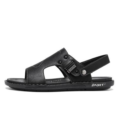 China Breathable Men's Sandals Non-slip Shoes Thick-soled Leather Summer Men's Sandals for sale