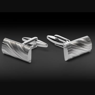 China S.M. Classical Anniversary New Design Metal Cufflinks from S.M. Custom Logo Embossed for Men for sale