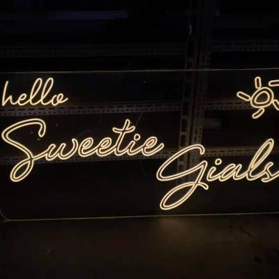 China Long Durable Dropshipping Customized Led Neon Light Sign Welcome Neon Sign For Decoration for sale