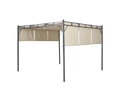 China Easily Assembled Retractable Pergola Roof Outdoor Waterproof Aluminum Profiles For Aluminum Pergolas Bioclimatic for sale