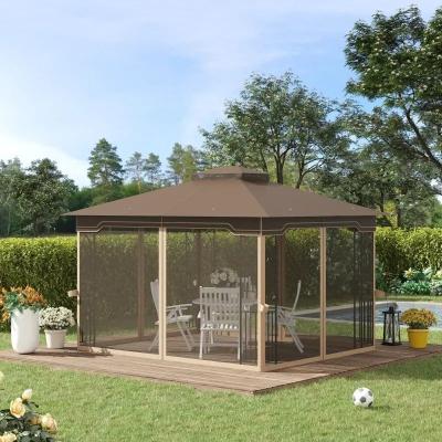 China Patio\Garden\Spark Maker 3x3M Portable Waterproof Supply Iron Gazebo Tent With Outdoor Mosquito Gazebo Canopy Shelter for sale