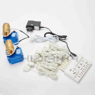 China Solid Brass Automatic Water Leak Detector Water Leak Alarm With Cut Off Valve For Voice Buzzer WOULD-806 for sale