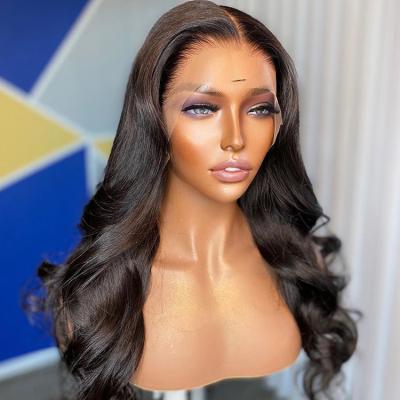 China Silky Straight 5X5 Lace Closure Hair Wig Body Wave Virgin Hair Swiss Transparent Wigs Easy Care Easy Wear Silky Straight for sale