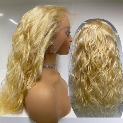 China Body Wave Moonhair Factory Deep 150 Color 613 Color 613 Brazilian 4X4 Blonde Human Hair Long 40In Density Deep Wave Wigs for sale