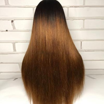 China Silky Straight Honey Blonde Root Wave Black Water Wave 100% Preplucked Virgin Hair HD To Lace Frontal Wig Ombre for sale