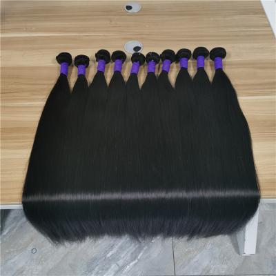 China Xuchang Moonhair 10A Silky Straight Double Bundle Virgin Human Hair Raw Wave Cuticle Aligned Hair Raw Cambodian Pulled Straight Hair for sale