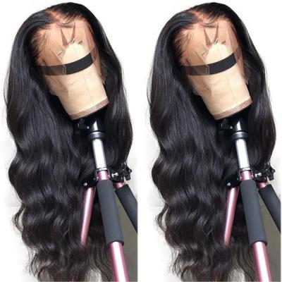 China Cheap Remy Indian Human Hair Front Wig Body Wave 150 Density Long 40 Inch 13X6 Water Wave Unprocessed Raw Transparent Lace Front Wigs for sale