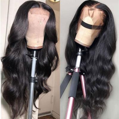 China Body Wave Glueless Brazilian 5by5 5X5 Closure Wig Lace Closure Wigs 100% Virgin Human Hair 4X4 Lace Closure Wig for sale