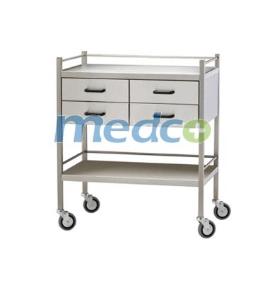 China Modern Hospital Stainless Steel Medicine Hand Trolley Trolley T417 for sale