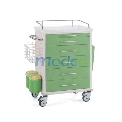 China T019 Hospital Factory Price Hospital Equipment ABS Steel Emergency Trolley for sale