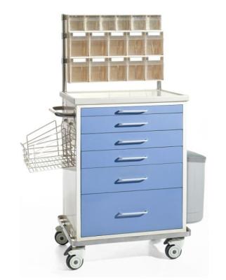 China T018 Traditional Hot Sale Hospital Equipment ABS Medicine Trolley for sale