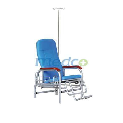 China Comfortable Durable Steel Hospital Infusion IV Medical Chair With Footrest IC117 for sale