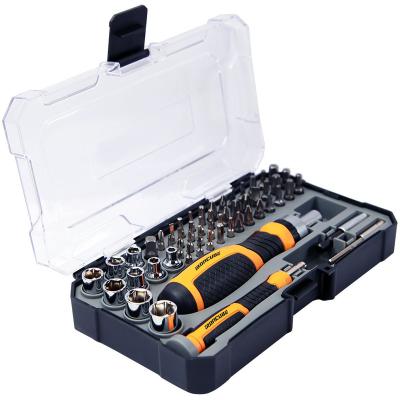 China Amazon Hot Selling Polypropylene 56 Piece Screwdriver Bits and Ratcheting Socket Set and Magnetic Bits with Storage Case for sale