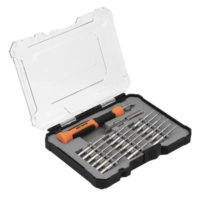 China Polypropylene 20 Pcs S2 Bit Precision Magnetic Screwdriver Set For Phone Repairs for sale