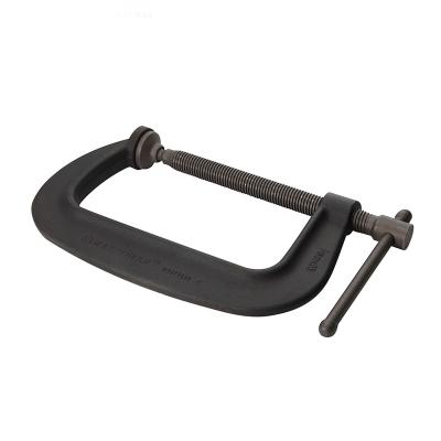 China Engineering& Automotive Industries Carpenter Drop Forged Heavy Duty Wooden C Clamp For Metal Working With Black Color for sale