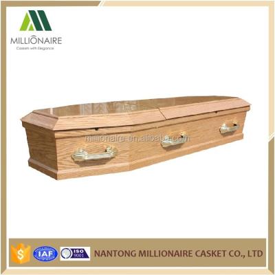 China European style simple wooden coffins for sale