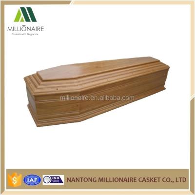 China European style cremation and burial coffin for sale