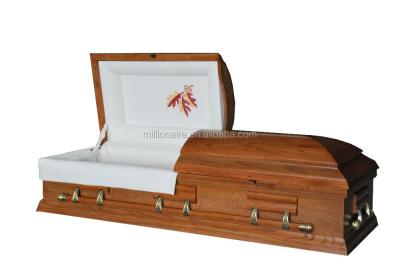 China American Style Professionally Made Matte Funeral Wooden Casket for sale