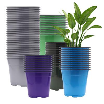 China Flower Plastic Pots Garden Indoor Succulent Nursery Plant Breathable Planting Pot Set for Livingroom Office Home 2022 for sale