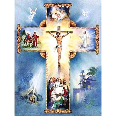 China Environmental Friendly Diamond Painting Cross Stitch Kit Custom Made Fashion Embroidery Home Decor Christ Jesus Full Drill 5D Diamond Painting DIY Cross Stitch for sale