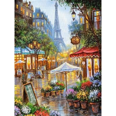 China Eiffel Tower Environmental Friendly Streetscape Full Drill 5D Diamond Painting Fashion DIY Embroidery Home Decor Diamond Painting Cross Stitch for sale