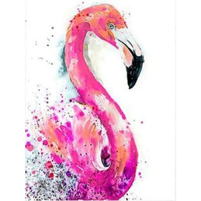 China Full Drill 5D Diamond Painting DIY Fashion Flamingo Painting Custom Environmental Friendly Animal Home Decor Of A Diamond Embroidery Kit for sale