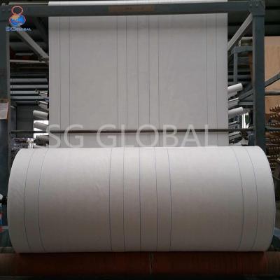 China China Manufacturer Wholesale White Tear-Resistant PP Woven Fabric For FIBC for sale