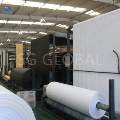 China Wholesale 180gsm White Heavy Duty Woven Polypropylene Tear-Resistant Fabric In Roll for sale