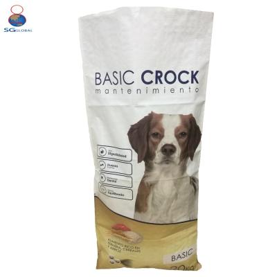 China Wholesale Moisture Proof Packaging 25kg Packaging 25kg Pet Food Bopp Woven Polypropylene Laminated Bopp Woven Feed Bag From China Factory for sale