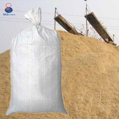 China Factory Price Recyclable Wholesale China Flood Control 25kg 50kg PP Woven Polypropylene Sand Bag for sale