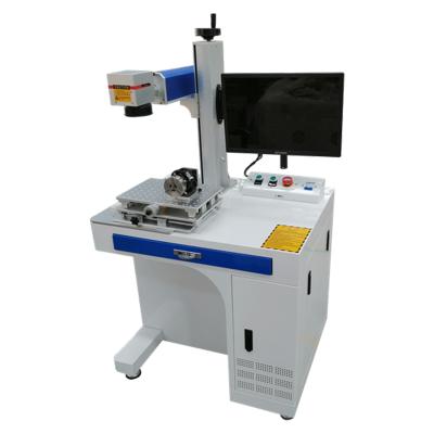 China Laser Marking 30W 50w Fiber Laser Marking Machine Laser Marker Raycus Source With Rotary Shaft And Plate Support for sale