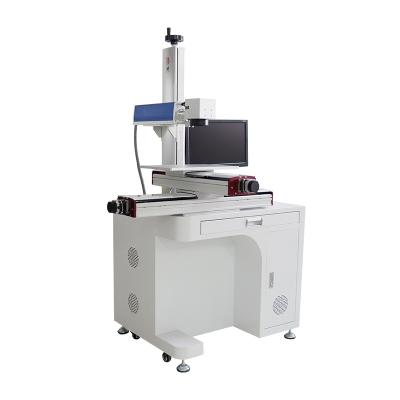 China Laser fiber laser marking machine with sliding table 30W 50W large size mass production tube logo mark laser machine for sale