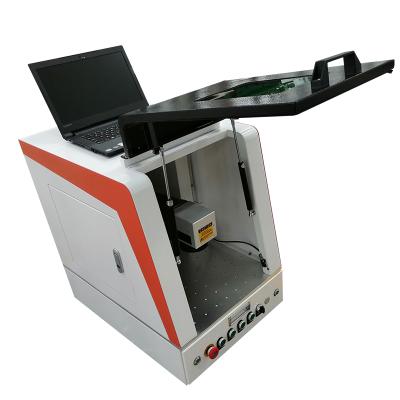 China Laser marking popular fiber laser marking machine for stainless aluminum gold with best price 50W to protect cover for sale