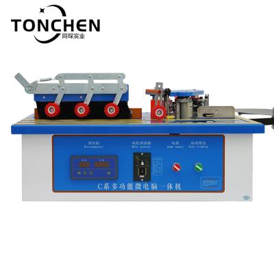 China Home Use Tongchen Microcomputer Mini Manual Portable Wood Edge Banding Machine For Sale for sale