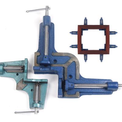 China 90 Degree Flange Miter Right Angle Weld Casting Iron Clamps Corner Flange For Woodworking And DIY for sale