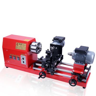 China Table 7030 Three Motor Mini Wood Lathe Turning Tool Machine For Hole Puncher for sale