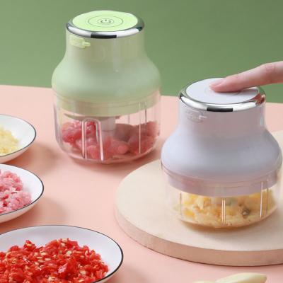 China Mini Electric Garlic Grinder Mulitiple Multifunctional Color Food Processor Hot Sales Small And Handheld Food Processor for sale