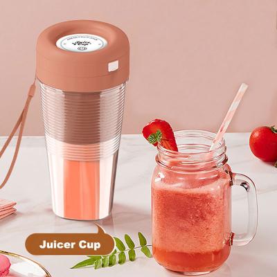 China Multi-colors Portable Electric Slow Juicers 300Ml Fruit Vegetable Milkshake Blender Citrus Squeezer Machine for sale