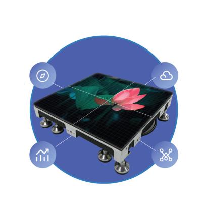 China IP65 P5 P6.2 P7 Outdoor High Resolution Pressure Sensitive Interactive Waterproof Dance Floor Tile Led Screen for sale