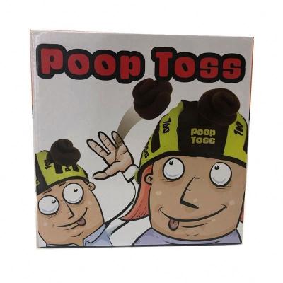 China Top Selling Toy Party Game Soft 100% Polyester Playing Master Poo Dragon Rugby Ball Head Poo Doody Hat Toss Toss Butt for sale