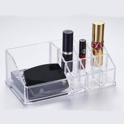 China Fashion Make Up Acrylic Organizer with Mirror and Crystal Jewelry Box for sale