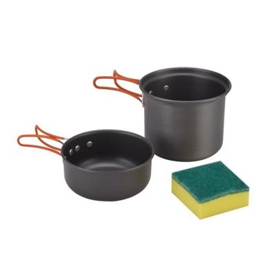 China Eco-friendly 1 person pot set, outdoor camping cooker pots travel hiking non stick cookware set for sale