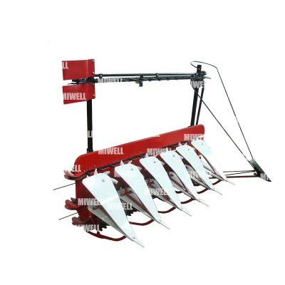 China Miwell Mini Harvester Parts Alfalfa Wheat Reaper Rice Head Harvester Binder With Elevated View for sale