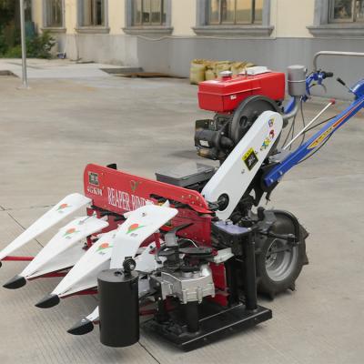 China Miwell 2021 Hot Sale Mini Harvester Factory Syd Two-Row Reaper Binding Sorghum Reaper Binder Rice for sale