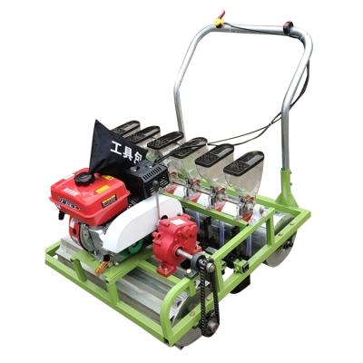 China Vegetable Miwell Small Gasoline Agricultural Seed Planting Motorized Self Propelled Driller for sale