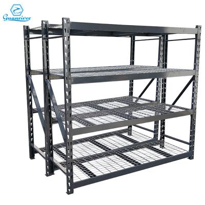 China Guanriver Corrosion Protection Customized Heavy Steel Plate Storage Rack Metal Storage Shelf for sale