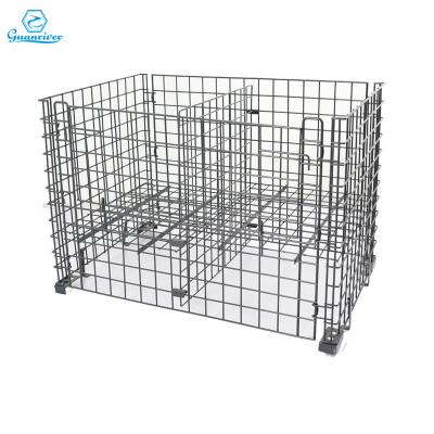 China Industrial High Quality Metal Cage Storage Wire Mesh Warehouse Steel Cage for sale