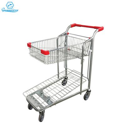 China Excellent Control Guanriver Flatbed Cart Antirust Steel Truck Cart With Wheels for sale