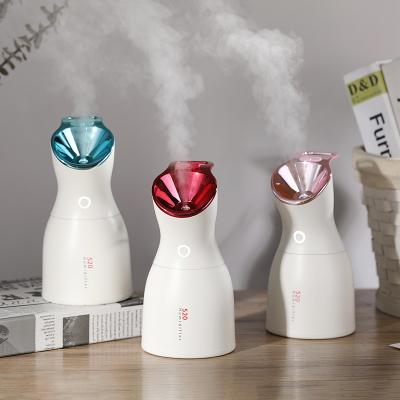 China Custom Mini Nano Facial Ionic Steamer Hot Mist Logo Hot Vaporizer Professional High Quality Face Steamer DEEP CLEANSING Machine for sale